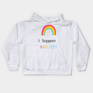 I support LGBTQ Kids Hoodie